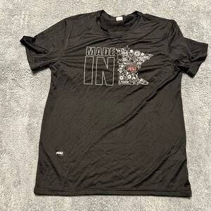 Podiumwear Shirt Adult Medium Performance Tshirt Minnesota Black